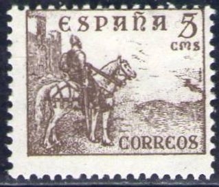 z vendido ESPAÑA 1940 916 Sello Nuevo Rodrigo Diaz de Vivar. El Cid 5c  Espana Spain Espagne Spagna Spanje Spanien 